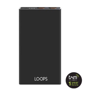 LOOPS Powerbank DualPort 10.000 mAh LP01 - Black