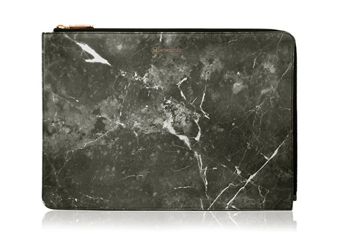 Monocozzi Leather Marble Sleeve For Macbook Pro With Usb-C iPad 12.9